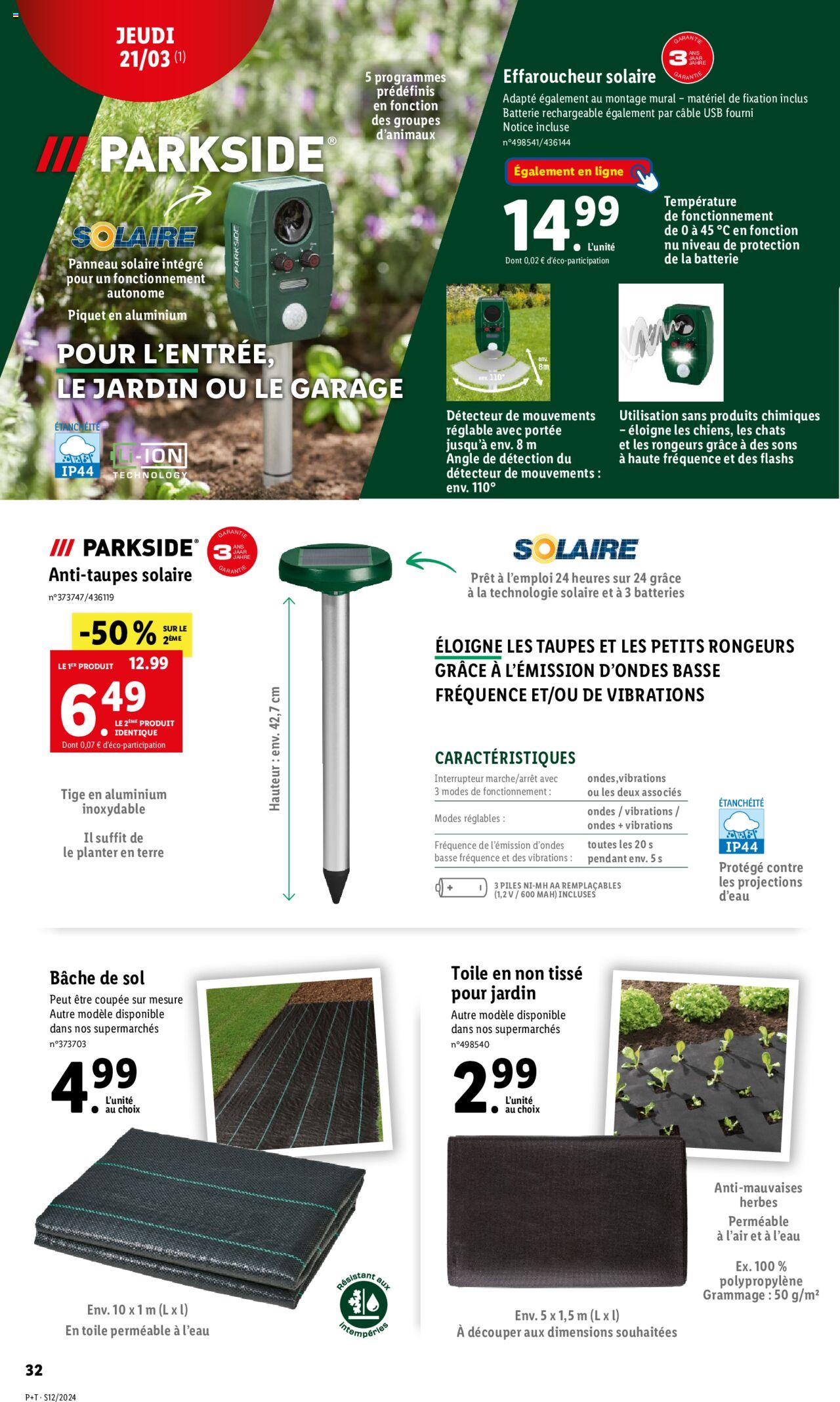 Catalogue Lidl 20 – 26 Mars 2024 Page 32