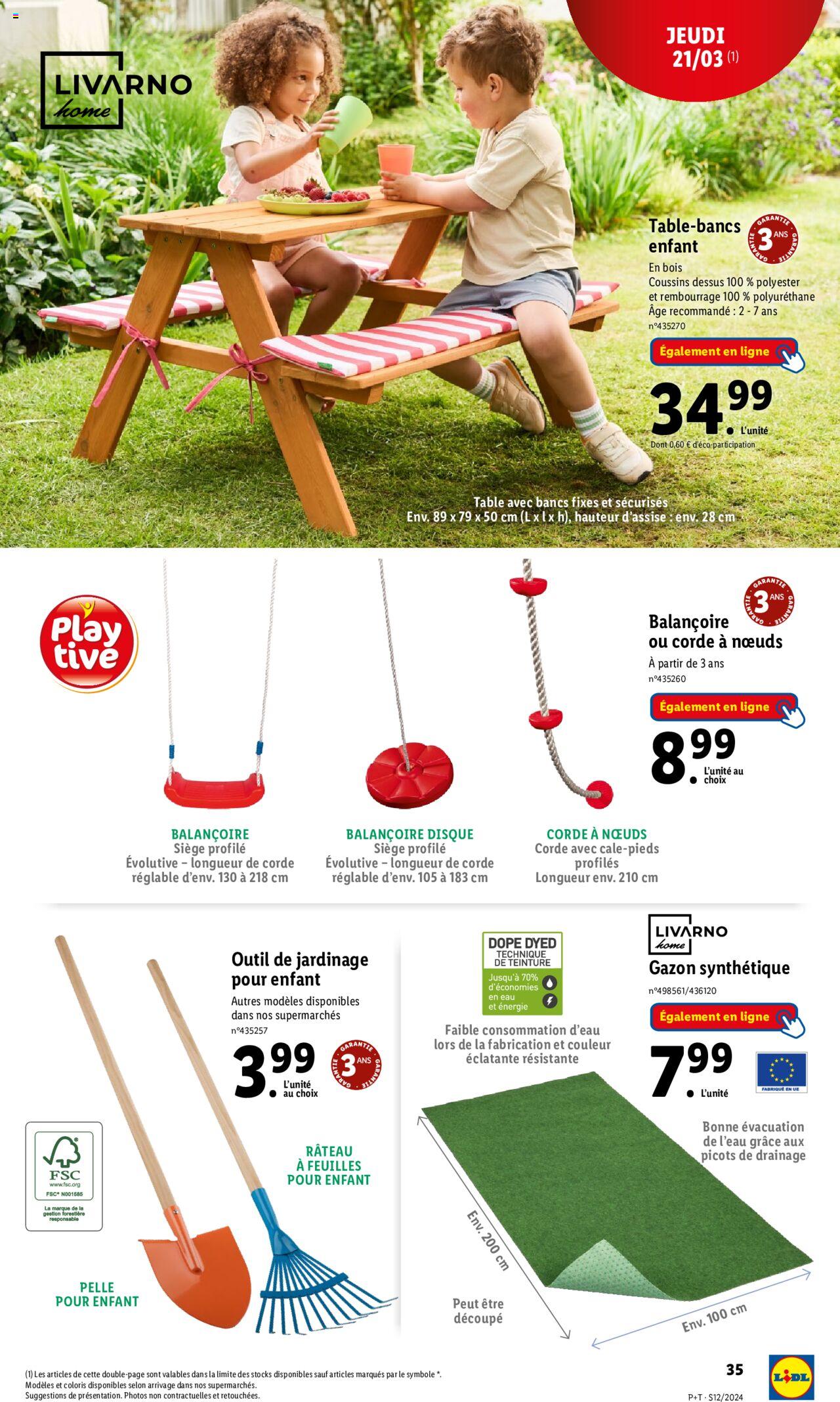 Catalogue Lidl 20 – 26 Mars 2024 Page 35
