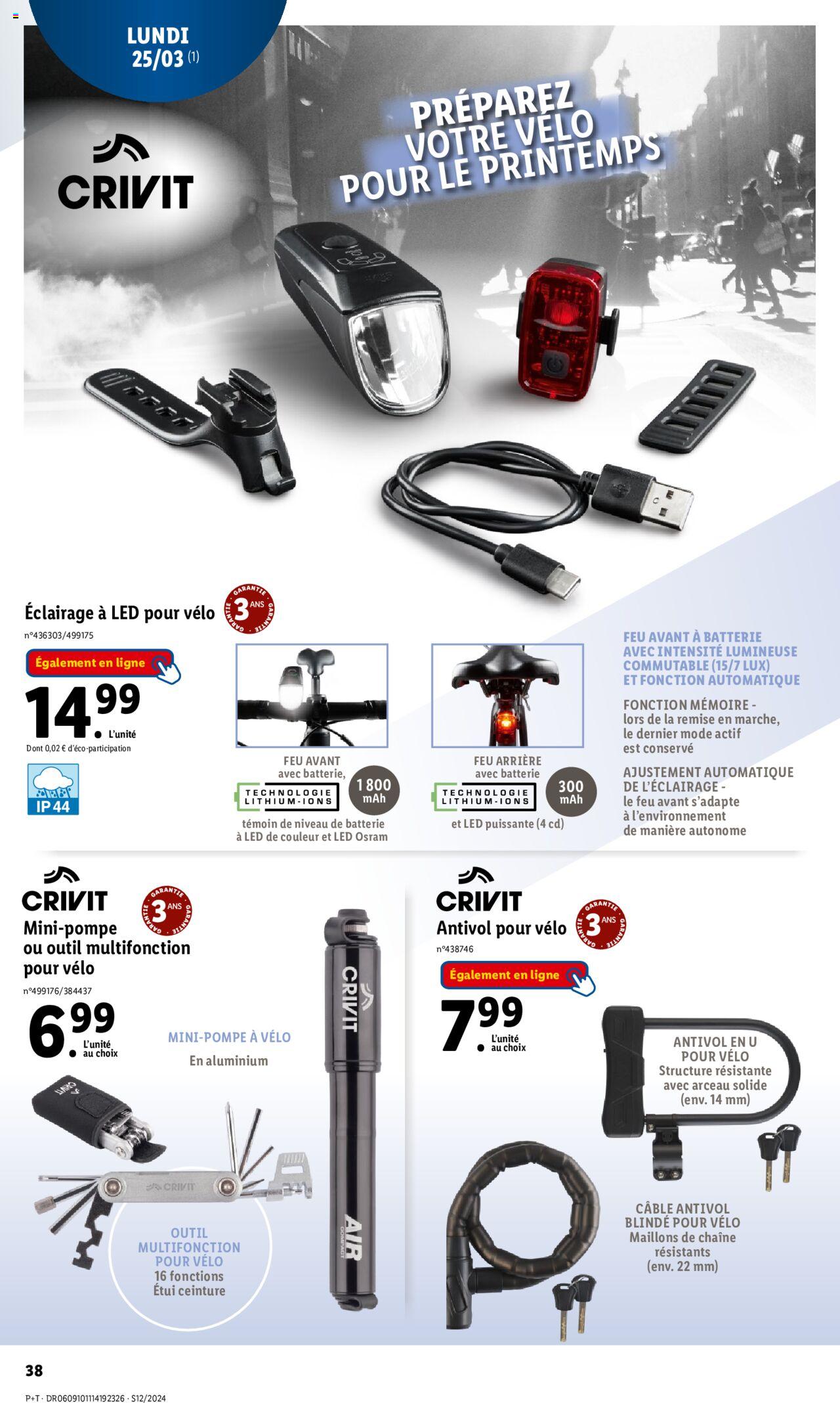 Catalogue Lidl 20 – 26 Mars 2024 Page 38