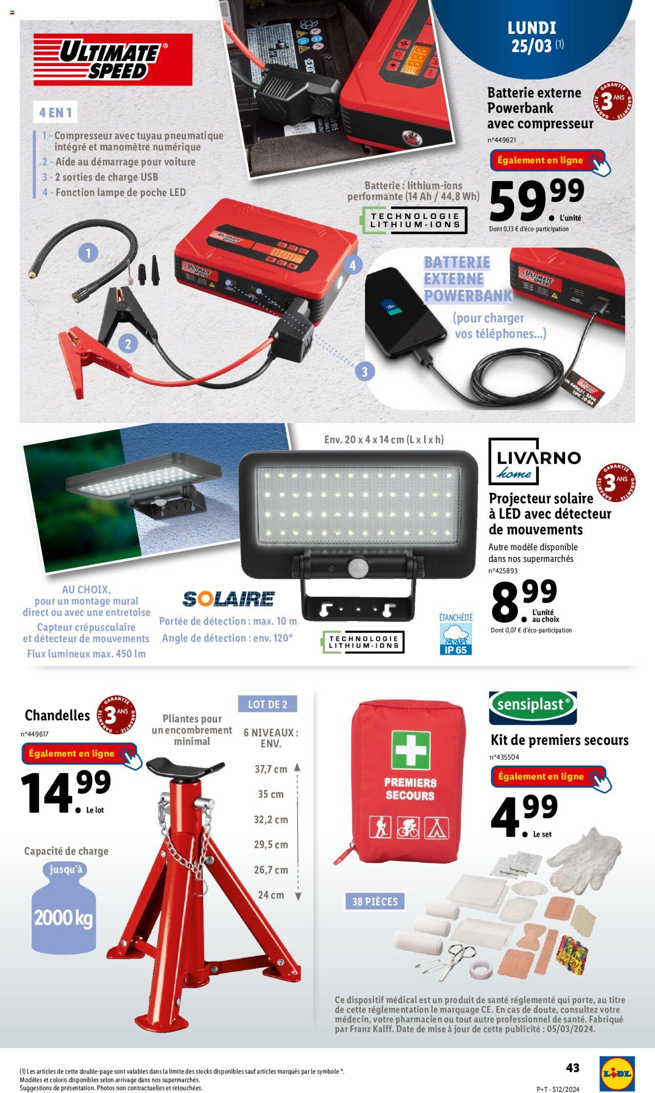 Catalogue Lidl 20 – 26 Mars 2024 Page 43