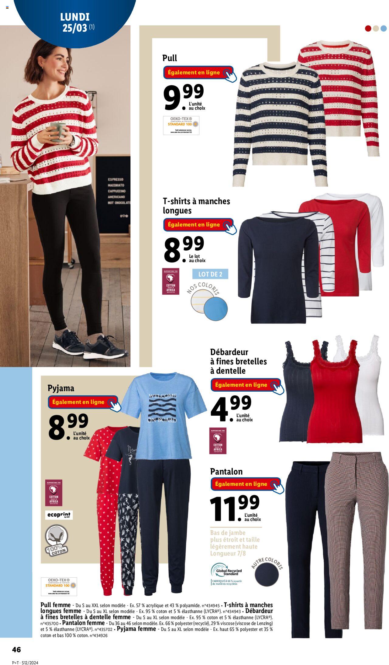 Catalogue Lidl 20 – 26 Mars 2024 Page 46