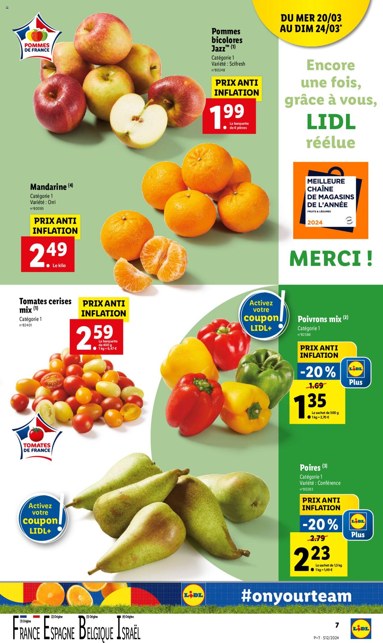 Catalogue Lidl 20 – 26 Mars 2024 Page 7