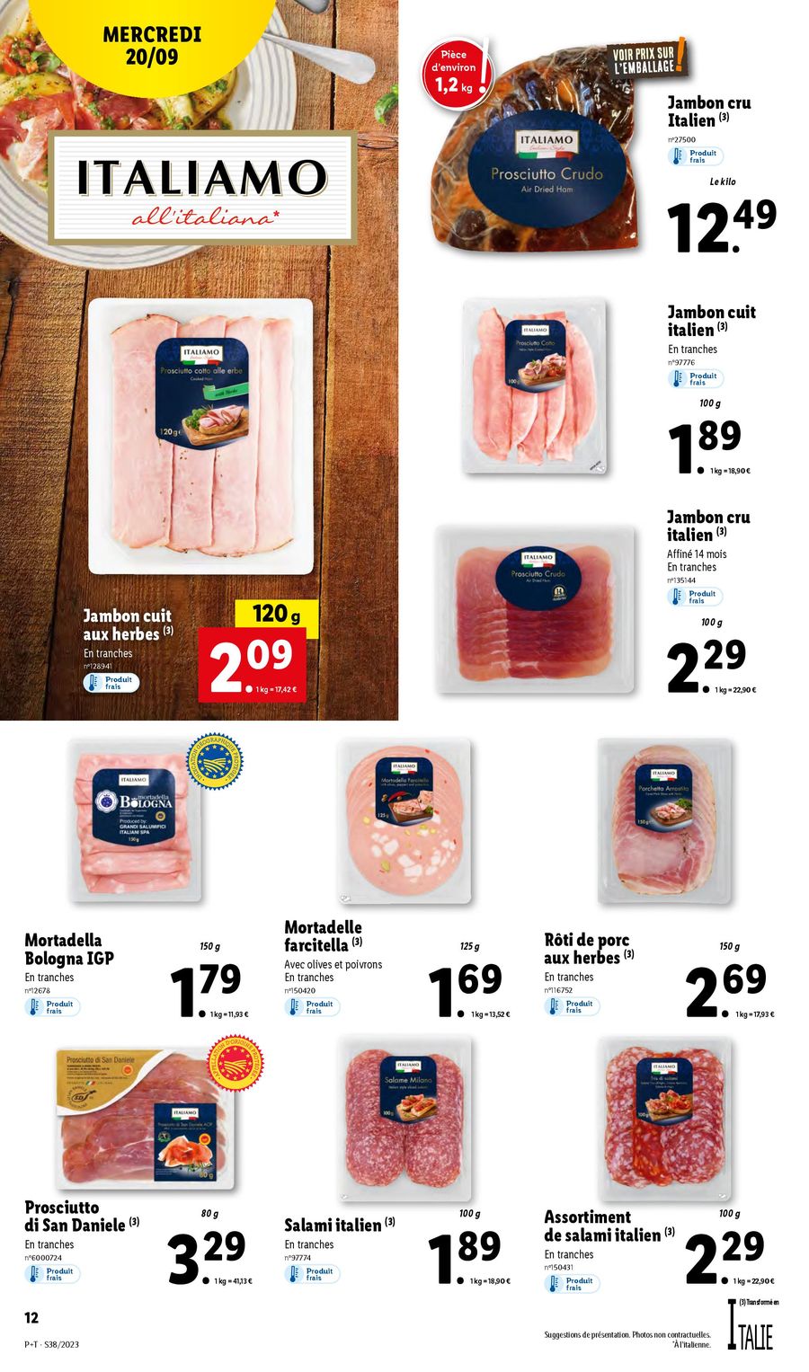 Catalogue Lidl 20 – 26 Septembre 2023 Page 12