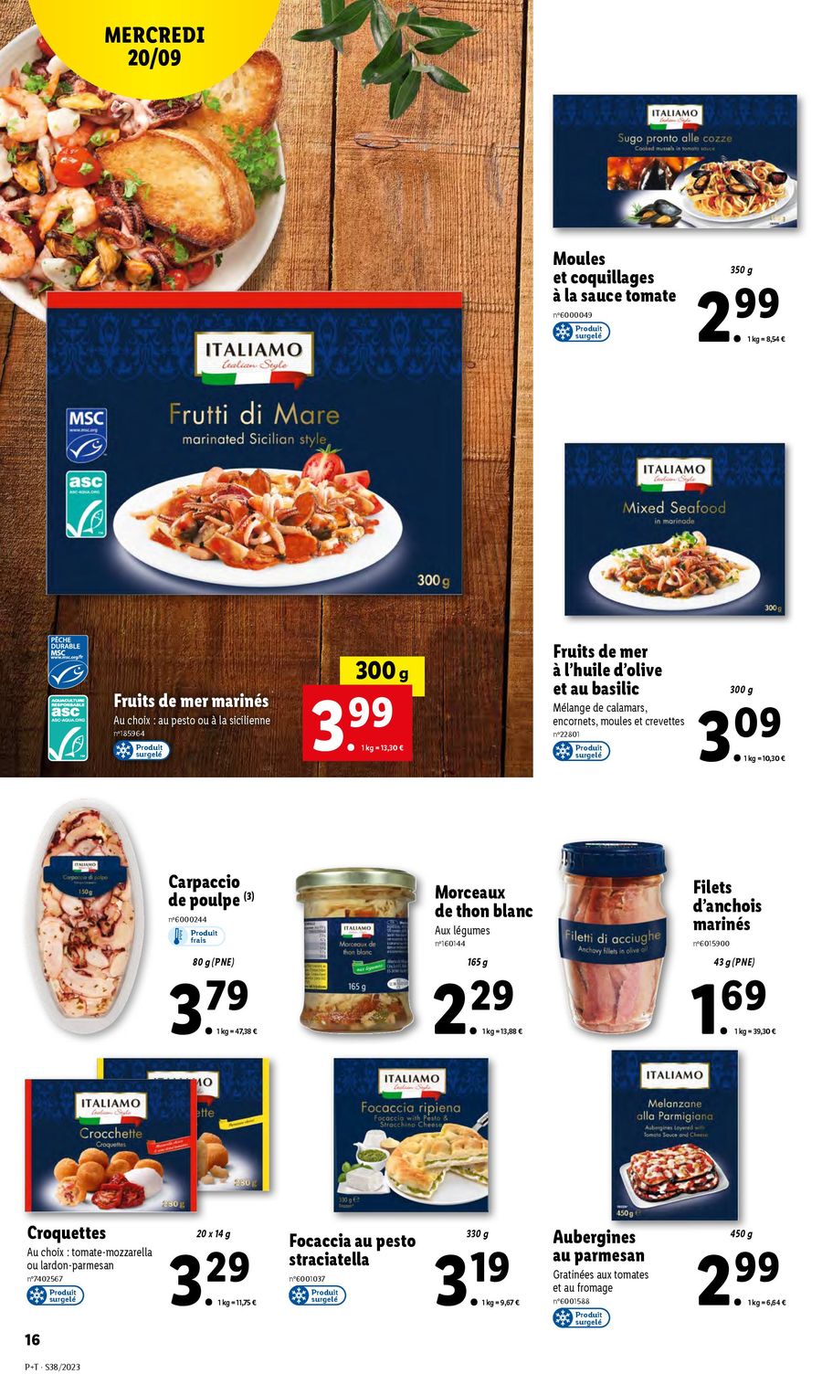 Catalogue Lidl 20 – 26 Septembre 2023 Page 16