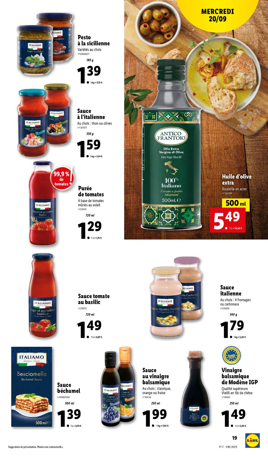 Catalogue Lidl 20 – 26 Septembre 2023 Page 19