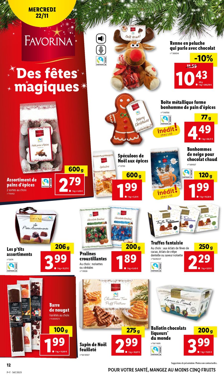 Catalogue Lidl 22 – 28 Novembre 2023 Page 12