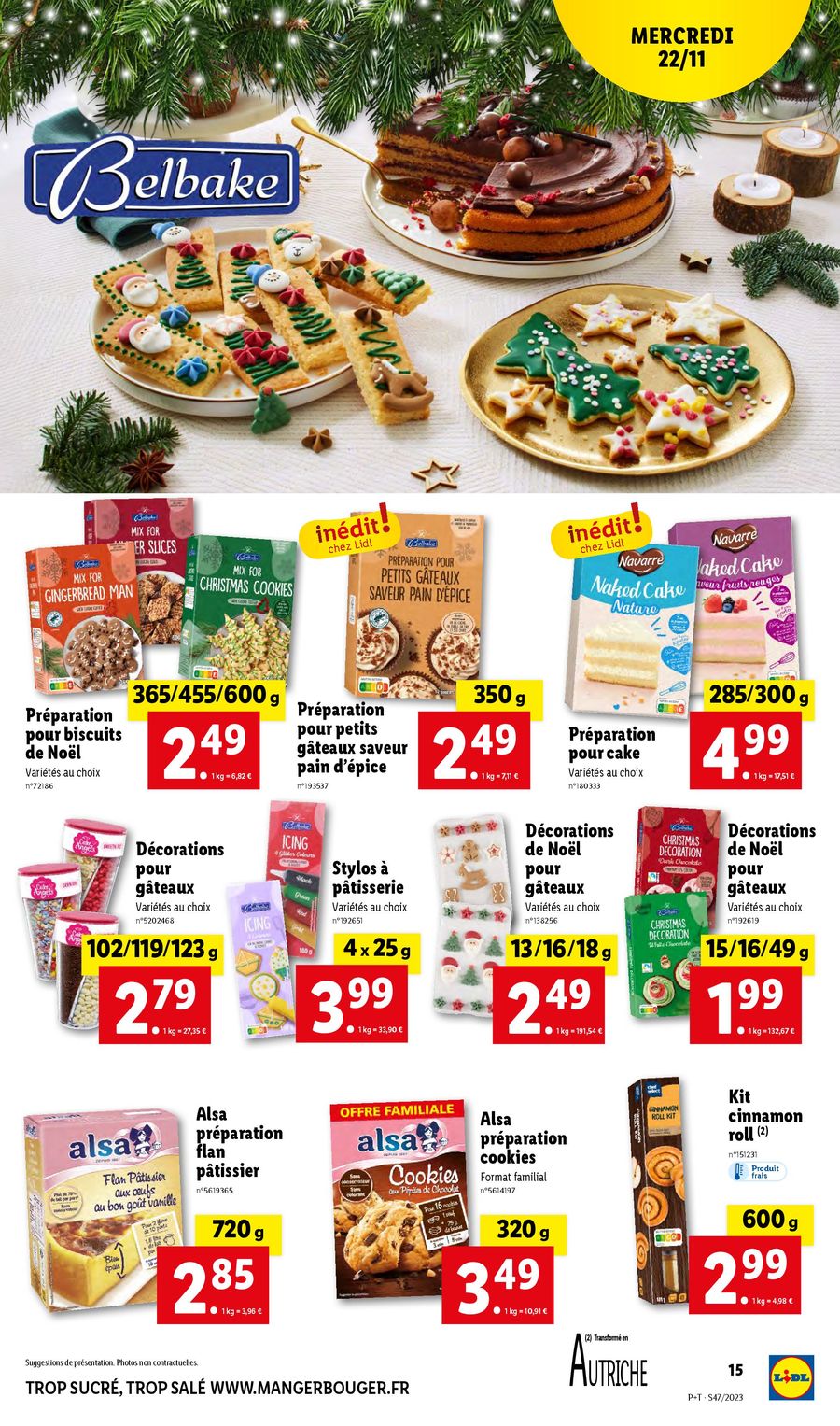 Catalogue Lidl 22 – 28 Novembre 2023 Page 15