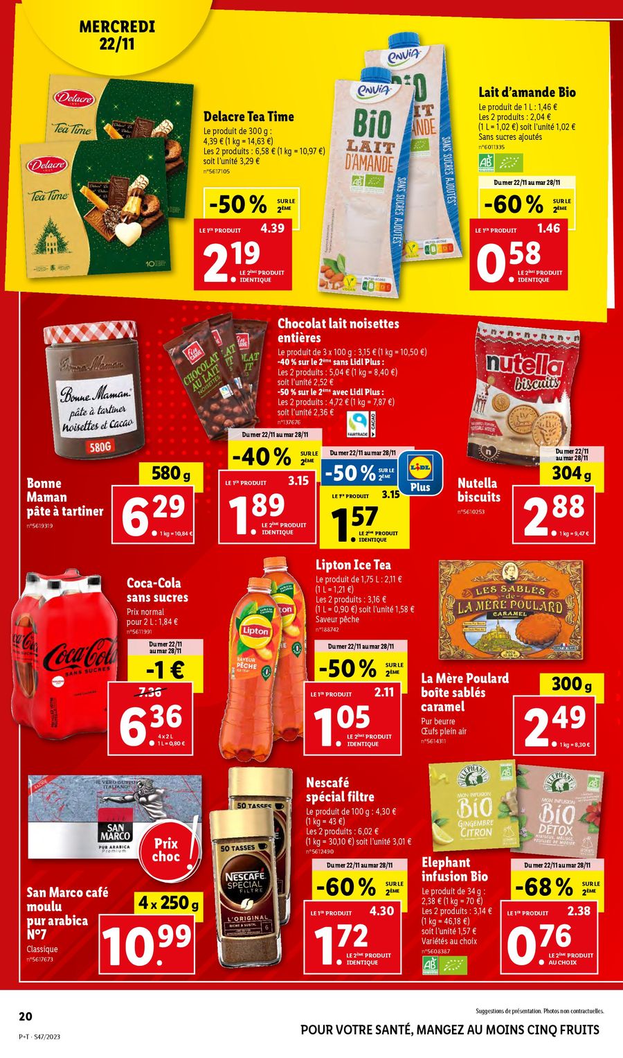 Catalogue Lidl 22 – 28 Novembre 2023 Page 20