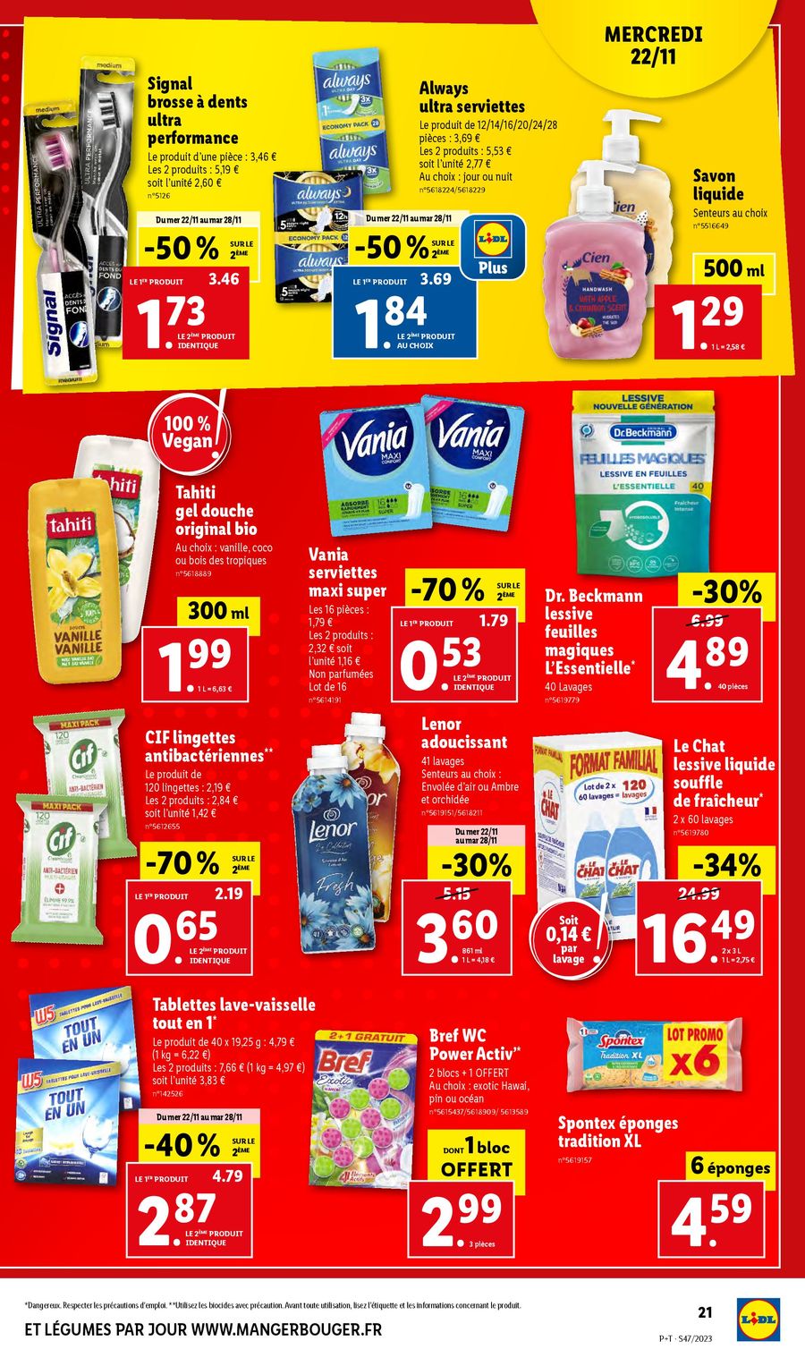 Catalogue Lidl 22 – 28 Novembre 2023 Page 21
