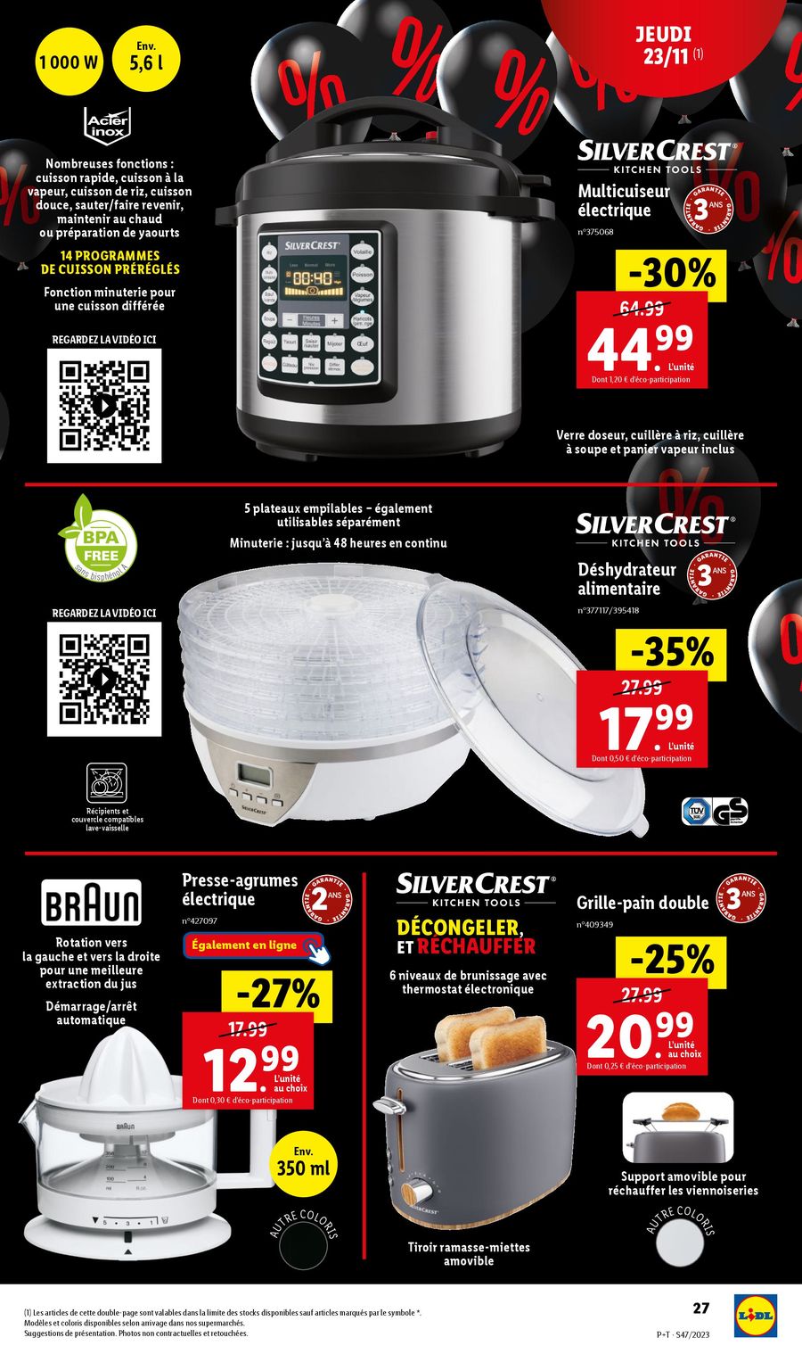 Catalogue Lidl 22 – 28 Novembre 2023 Page 27