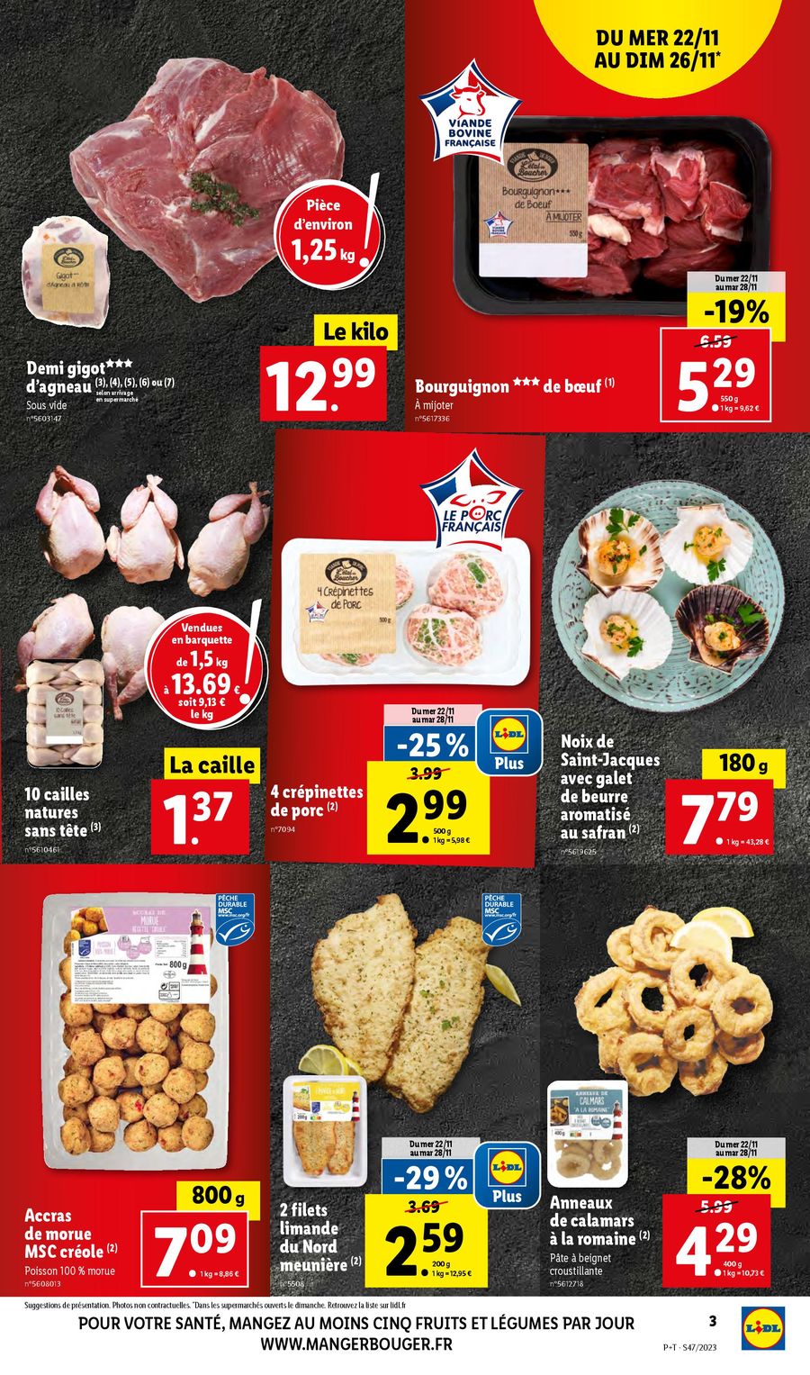 Catalogue Lidl 22 – 28 Novembre 2023 Page 3