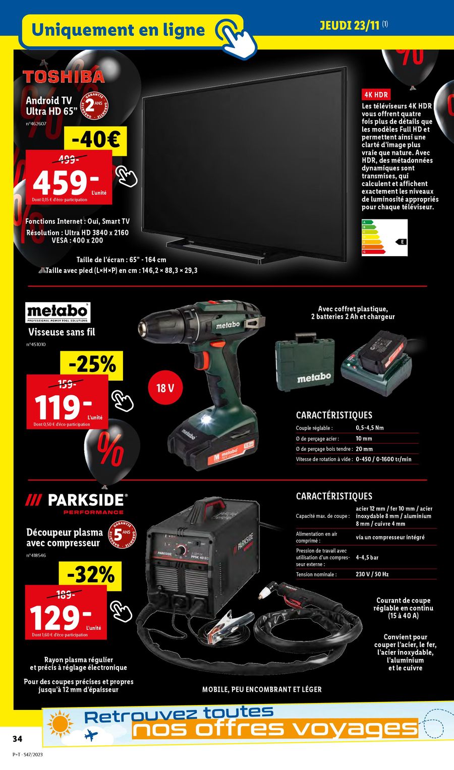 Catalogue Lidl 22 – 28 Novembre 2023 Page 34