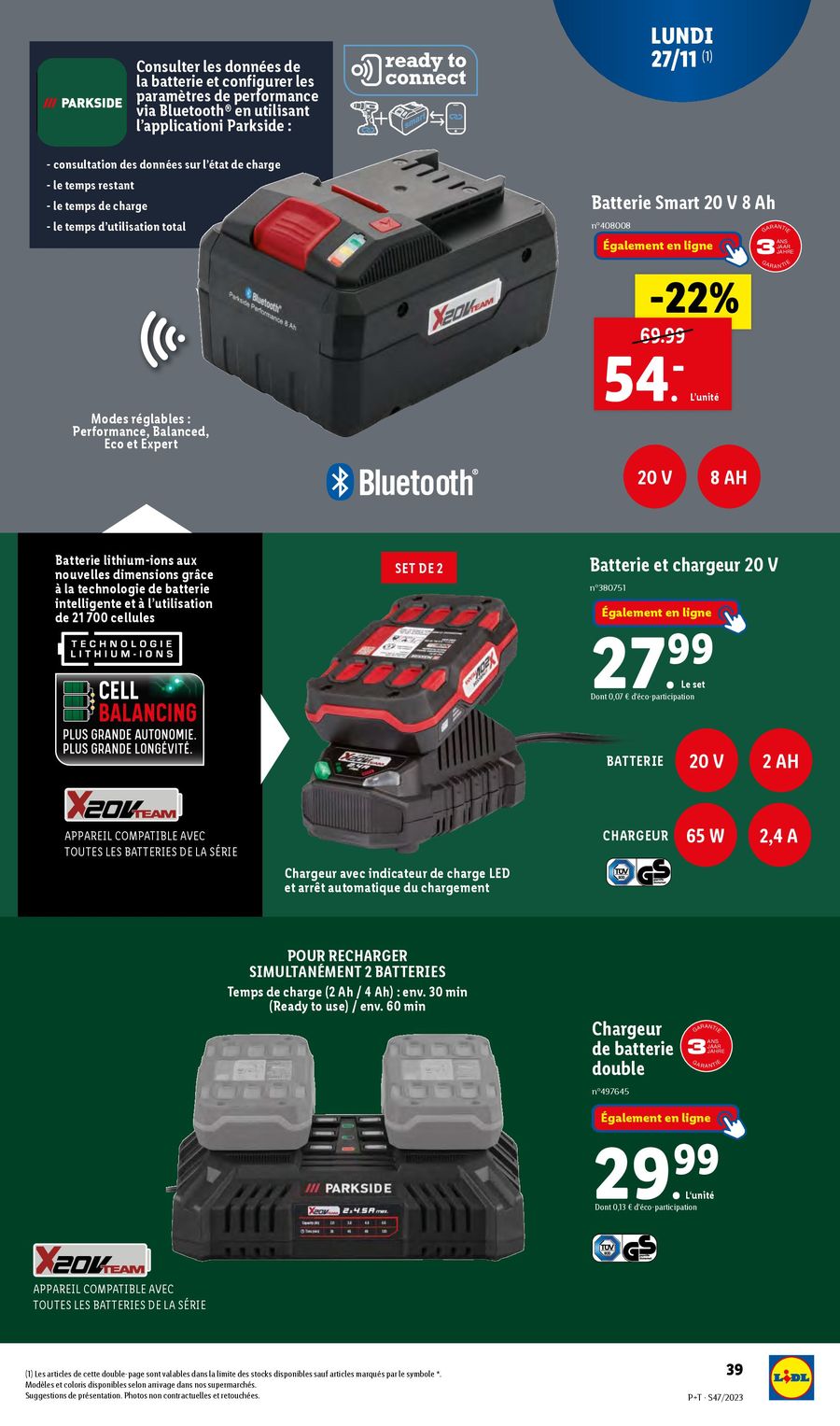 Catalogue Lidl 22 – 28 Novembre 2023 Page 39