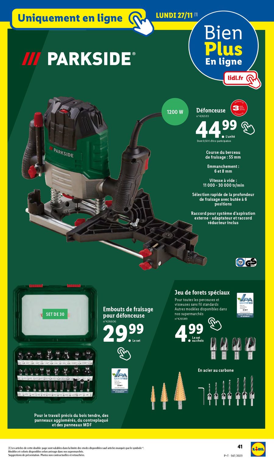 Catalogue Lidl 22 – 28 Novembre 2023 Page 41