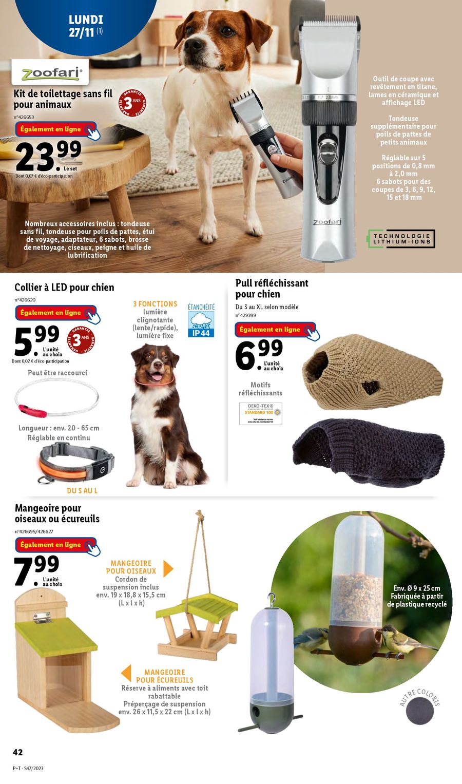 Catalogue Lidl 22 – 28 Novembre 2023 Page 42