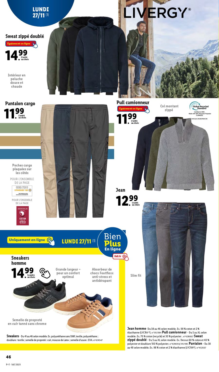 Catalogue Lidl 22 – 28 Novembre 2023 Page 46