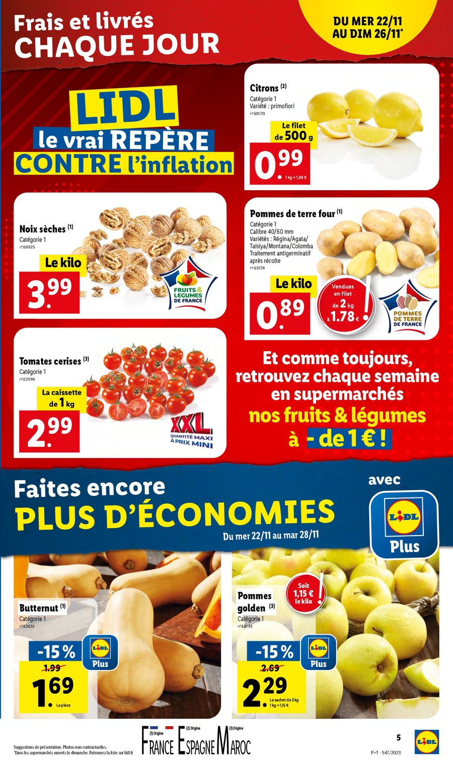Catalogue Lidl 22 – 28 Novembre 2023 Page 5