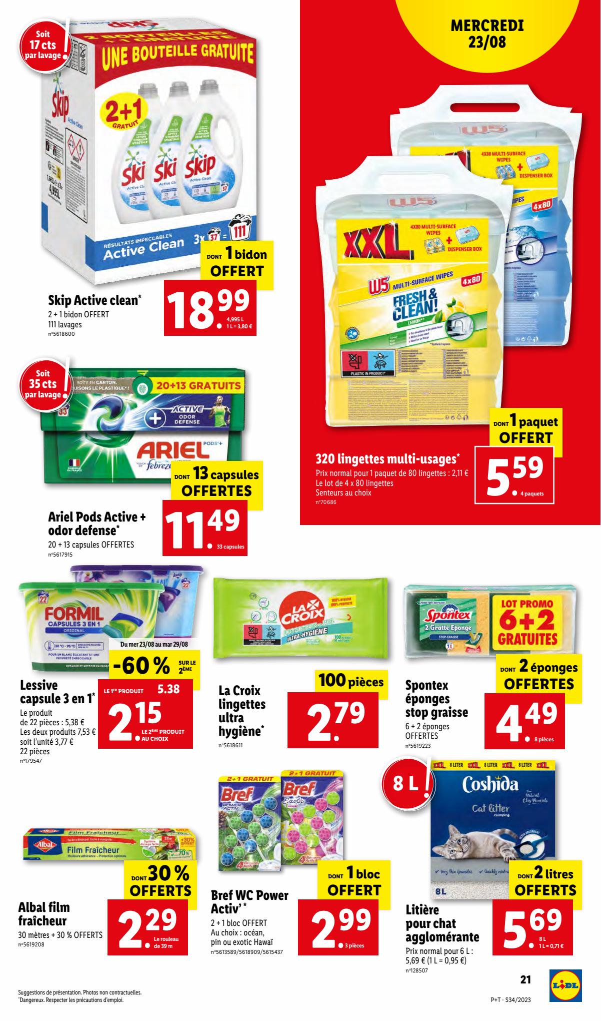 Catalogue Lidl 23 – 29 Août 2023 Page 21