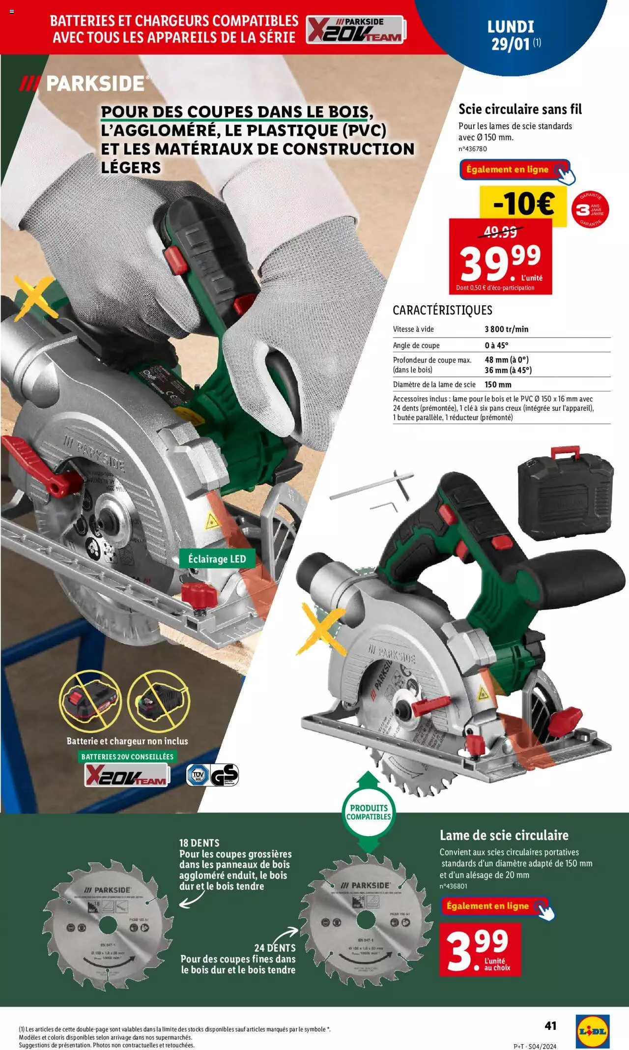 Catalogue Lidl 24 – 30 Janvier 2024 Page 41