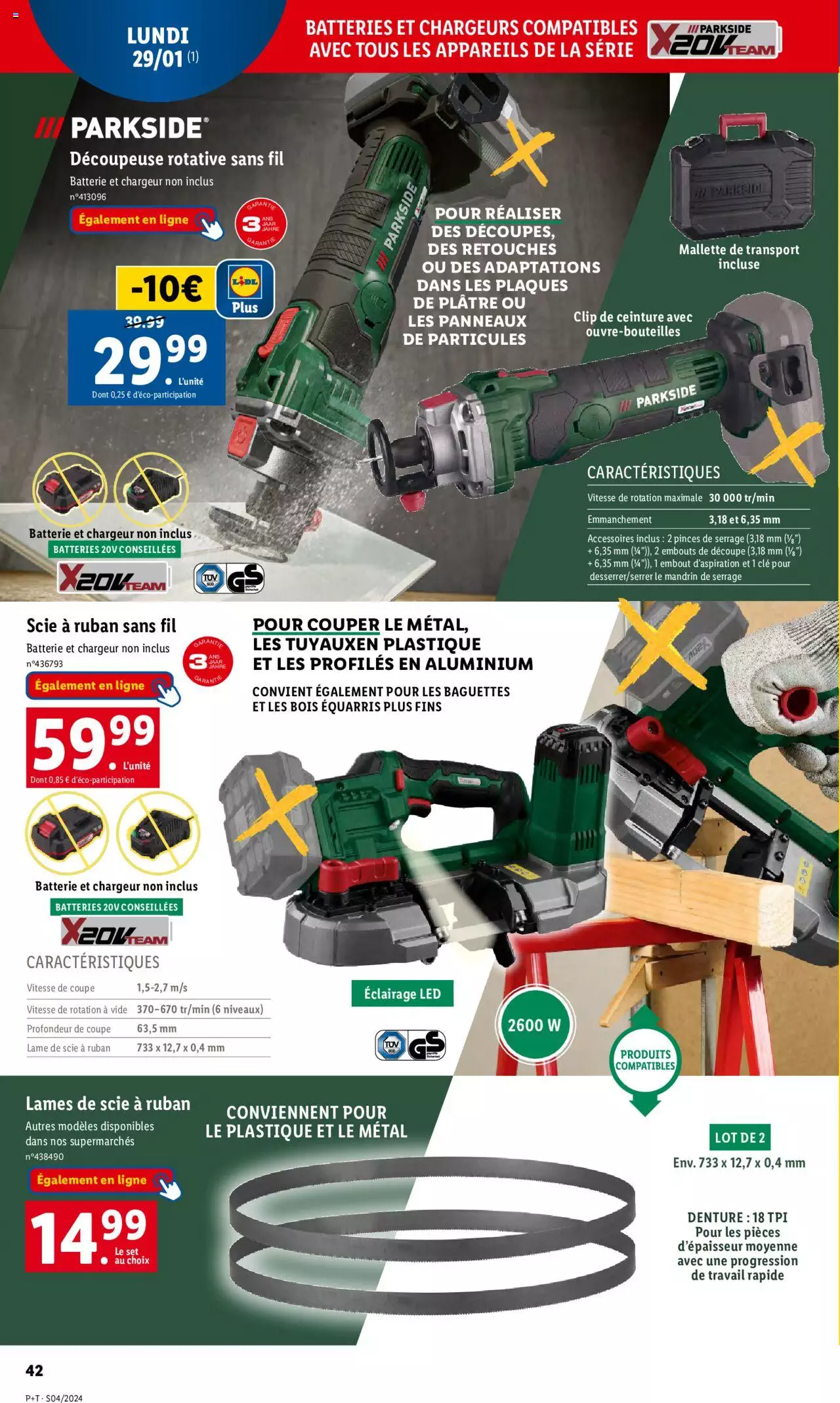 Catalogue Lidl 24 – 30 Janvier 2024 Page 42