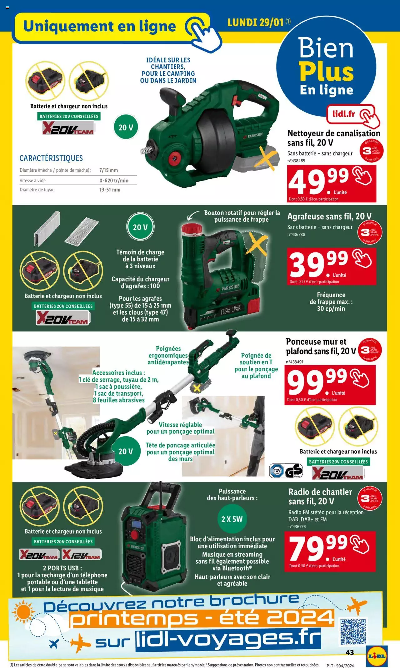Catalogue Lidl 24 – 30 Janvier 2024 Page 43