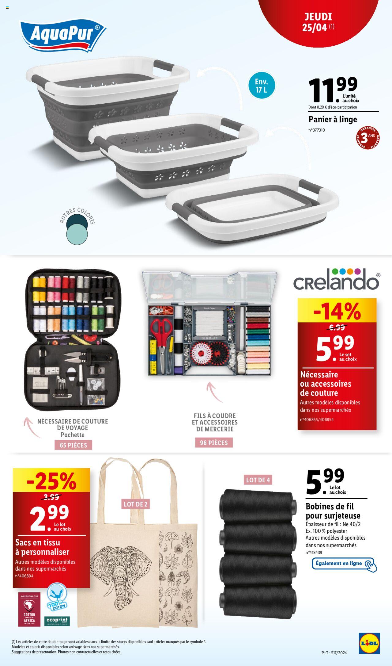 Catalogue Lidl 25 – 29 Avril 2024 Page 7