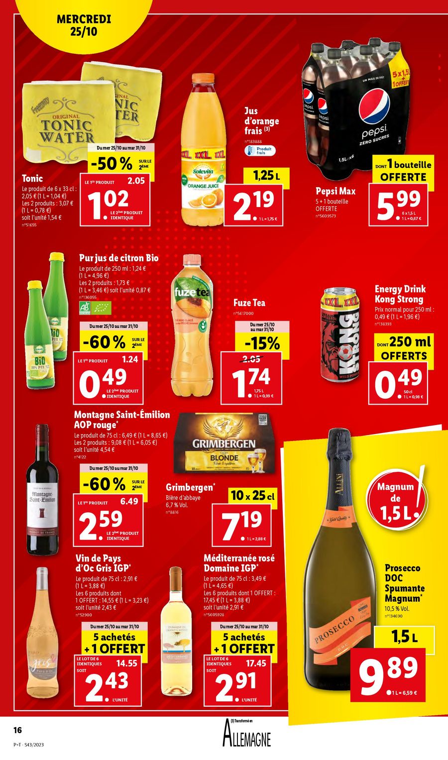 Catalogue Lidl 25 – 31 Octobre 2023 Page 16