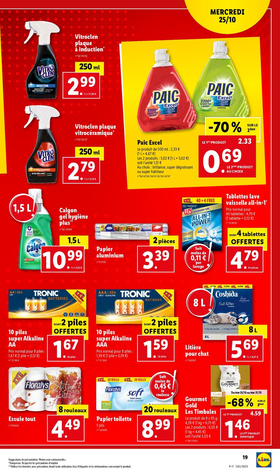 Catalogue Lidl 25 – 31 Octobre 2023 Page 19