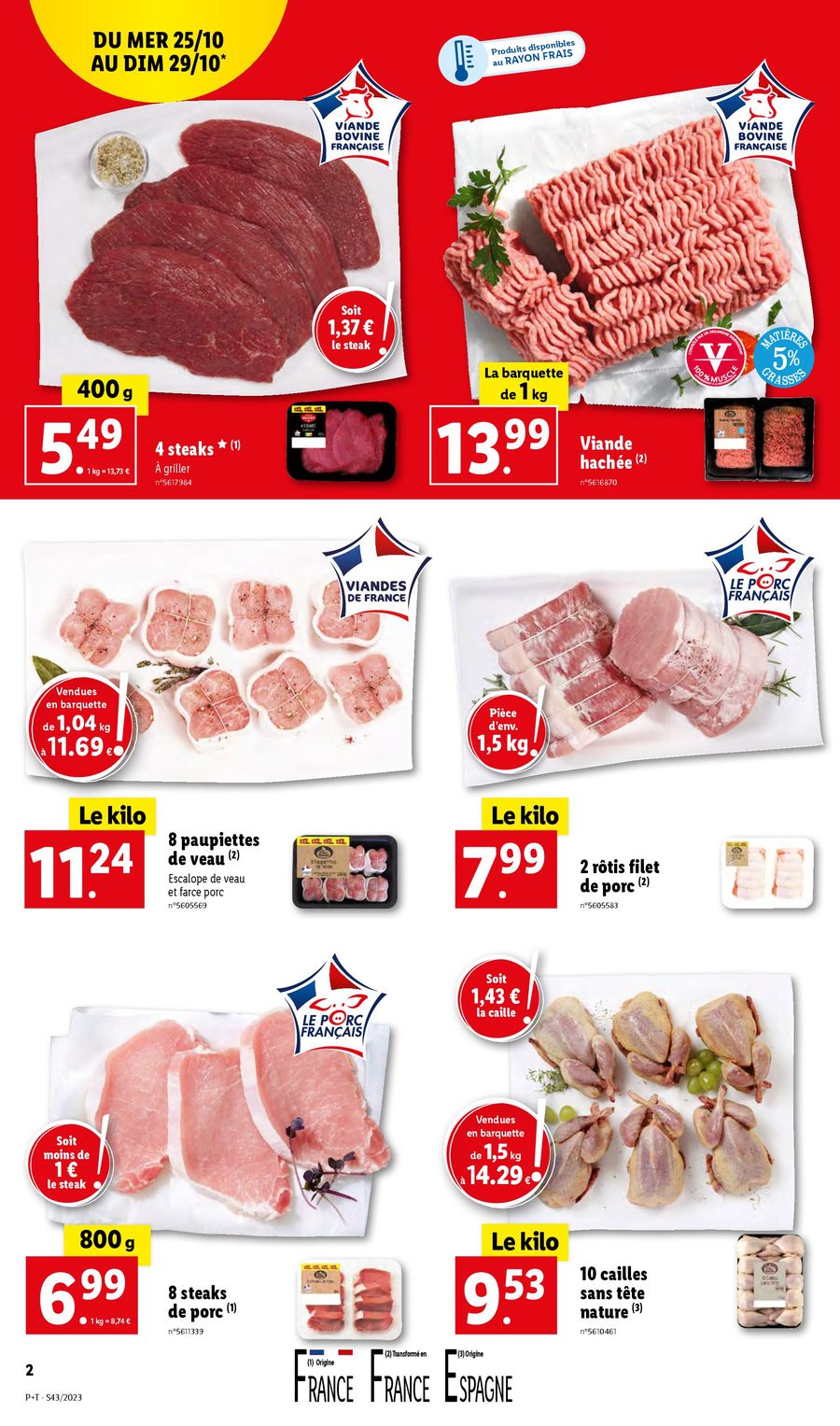 Catalogue Lidl 25 – 31 Octobre 2023 Page 2