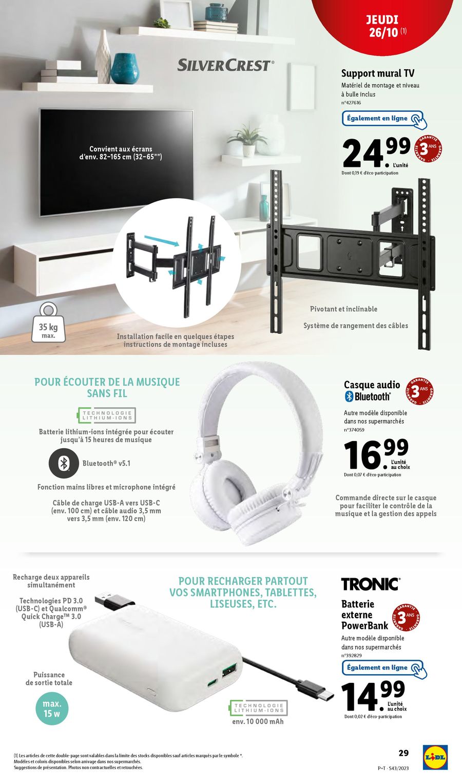 Catalogue Lidl 25 – 31 Octobre 2023 Page 29