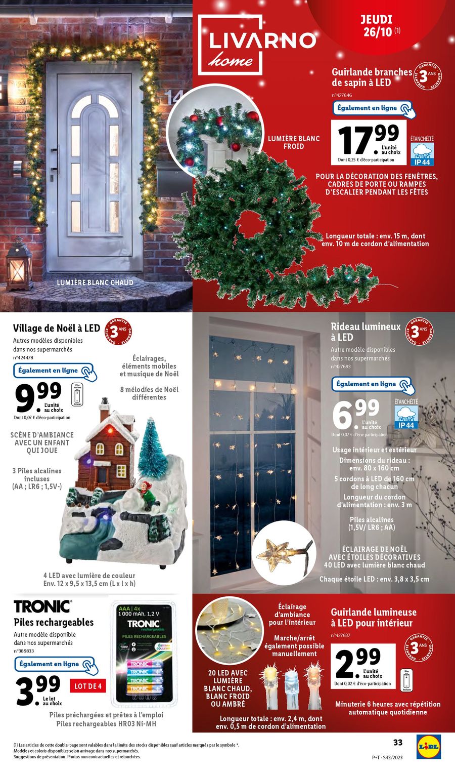 Catalogue Lidl 25 – 31 Octobre 2023 Page 33