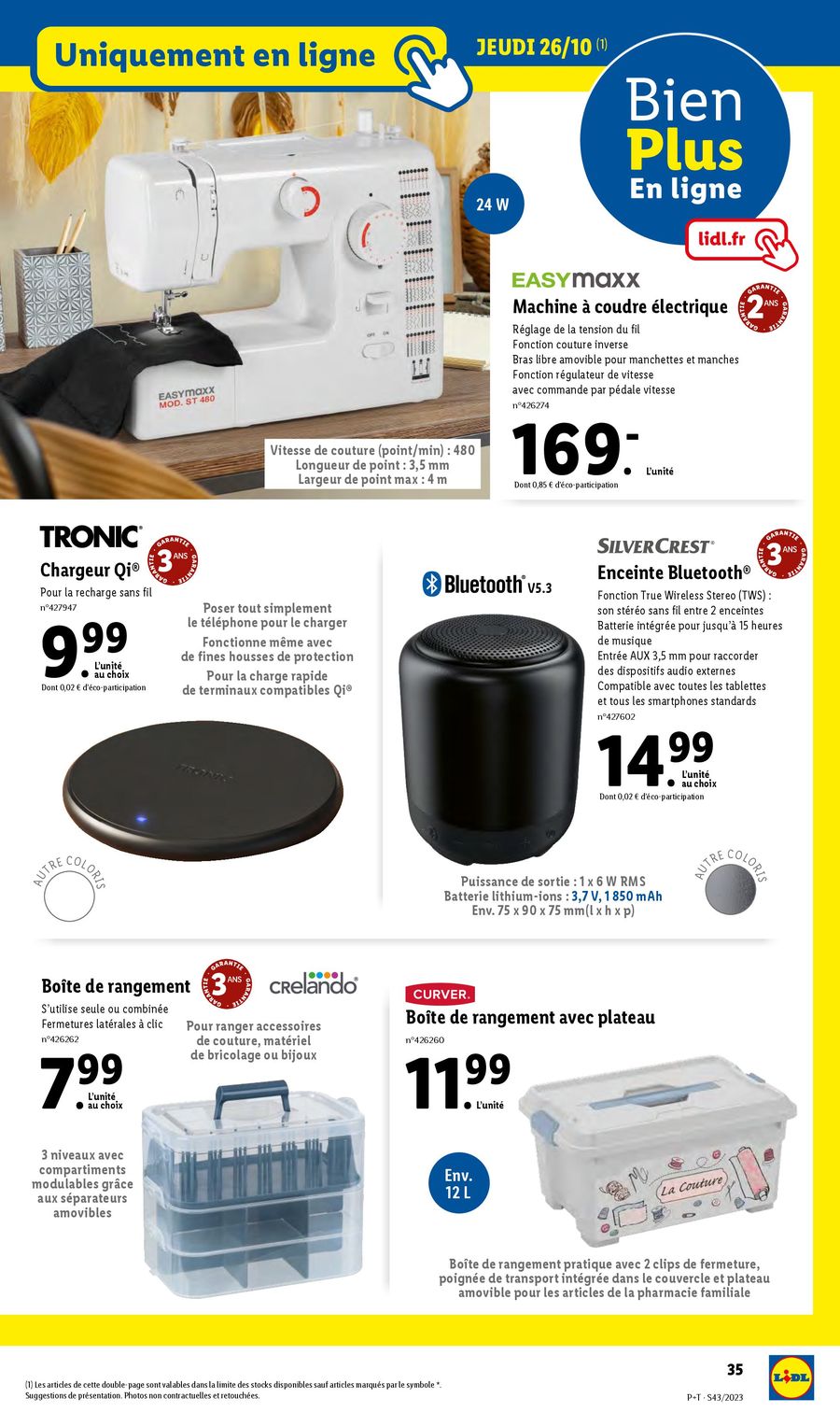 Catalogue Lidl 25 – 31 Octobre 2023 Page 35