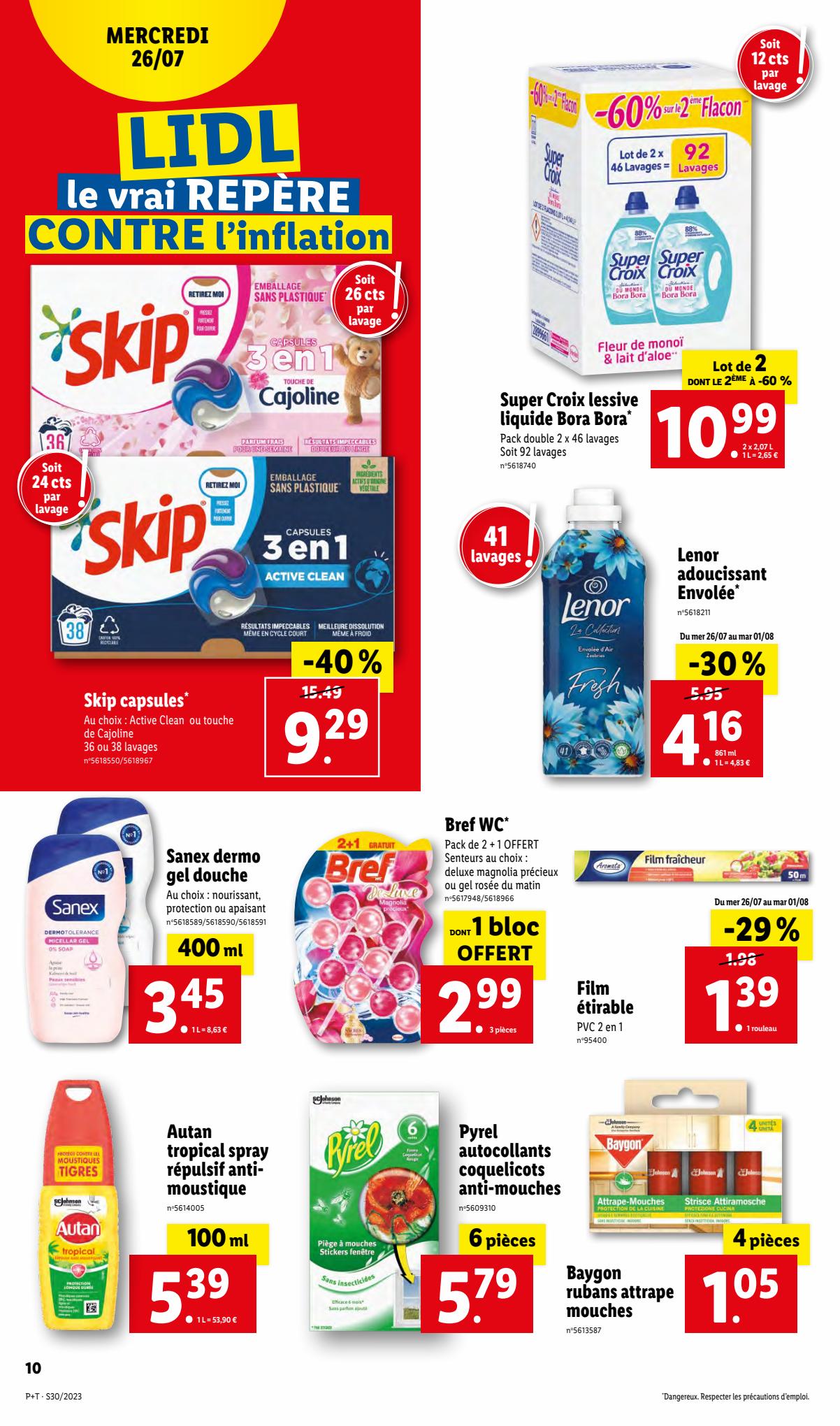 Catalogue Lidl 26 Juillet – 1 Août 2023 Page 10