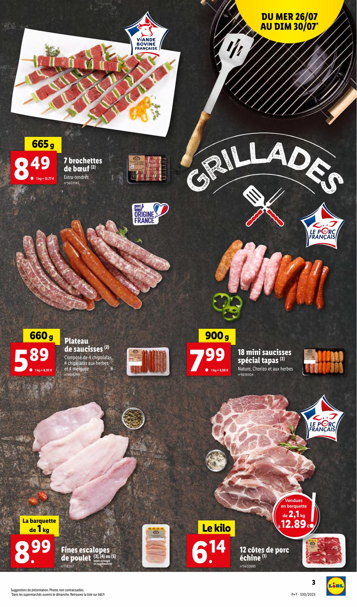 Catalogue Lidl 26 Juillet – 1 Août 2023 Page 3
