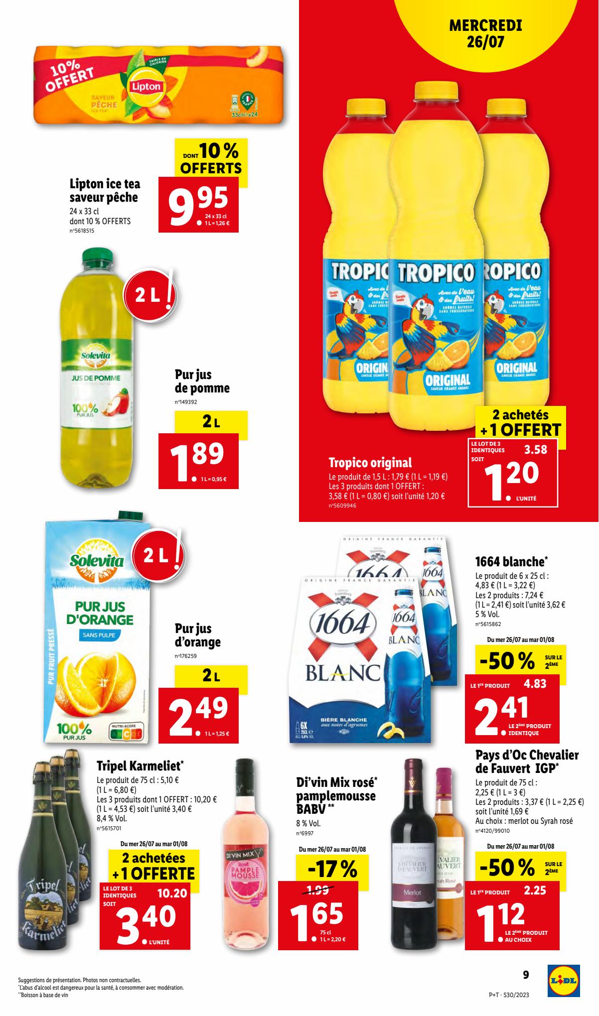 Catalogue Lidl 26 Juillet – 1 Août 2023 Page 9
