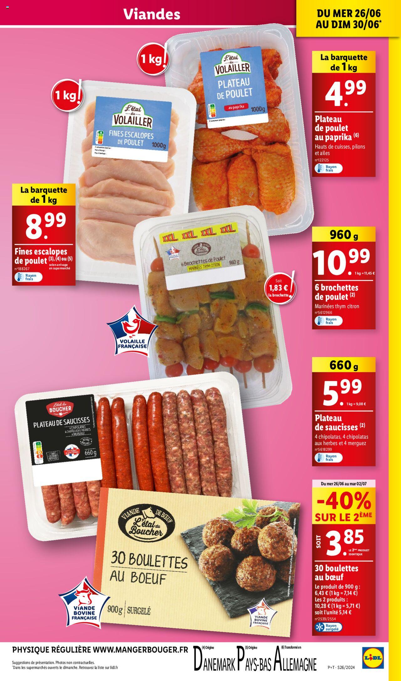 Catalogue Lidl 26 Juin – 2 Juillet 2024 Page 7