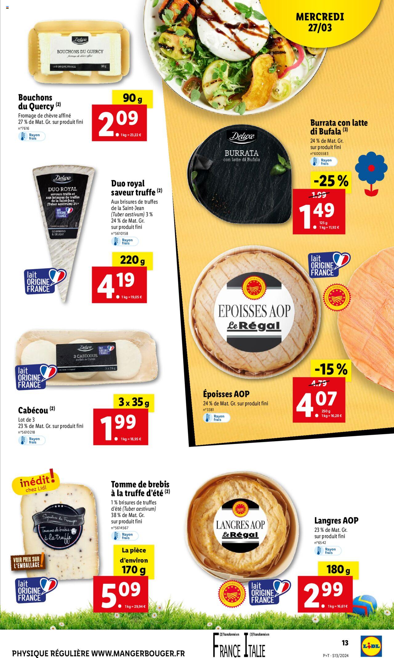 Catalogue Lidl 27 Mar – 2 Avr 2024 Page 13
