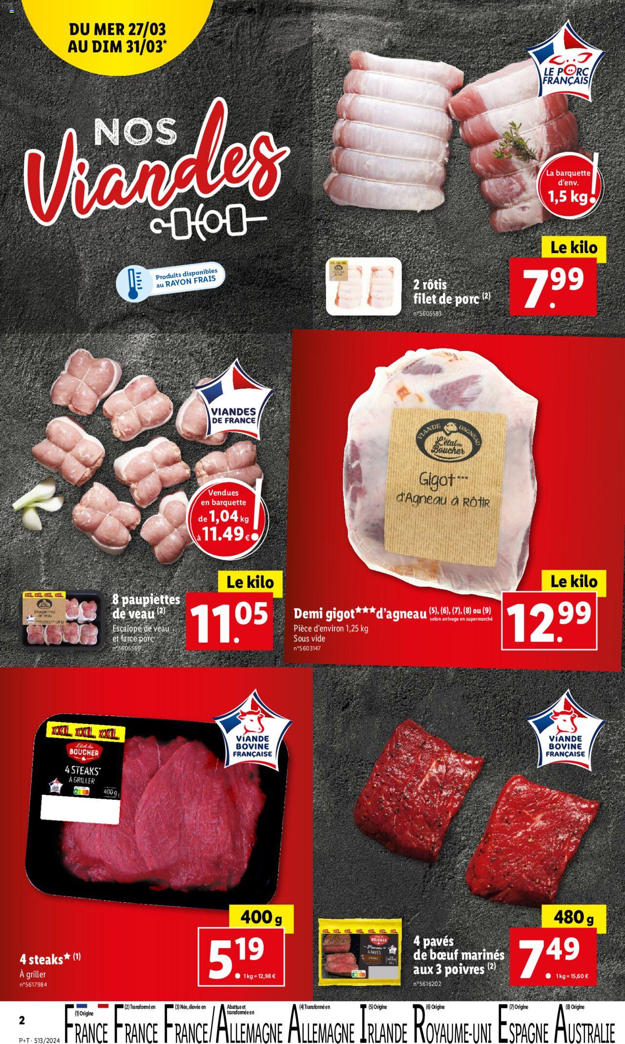 Catalogue Lidl 27 Mar – 2 Avr 2024 Page 2