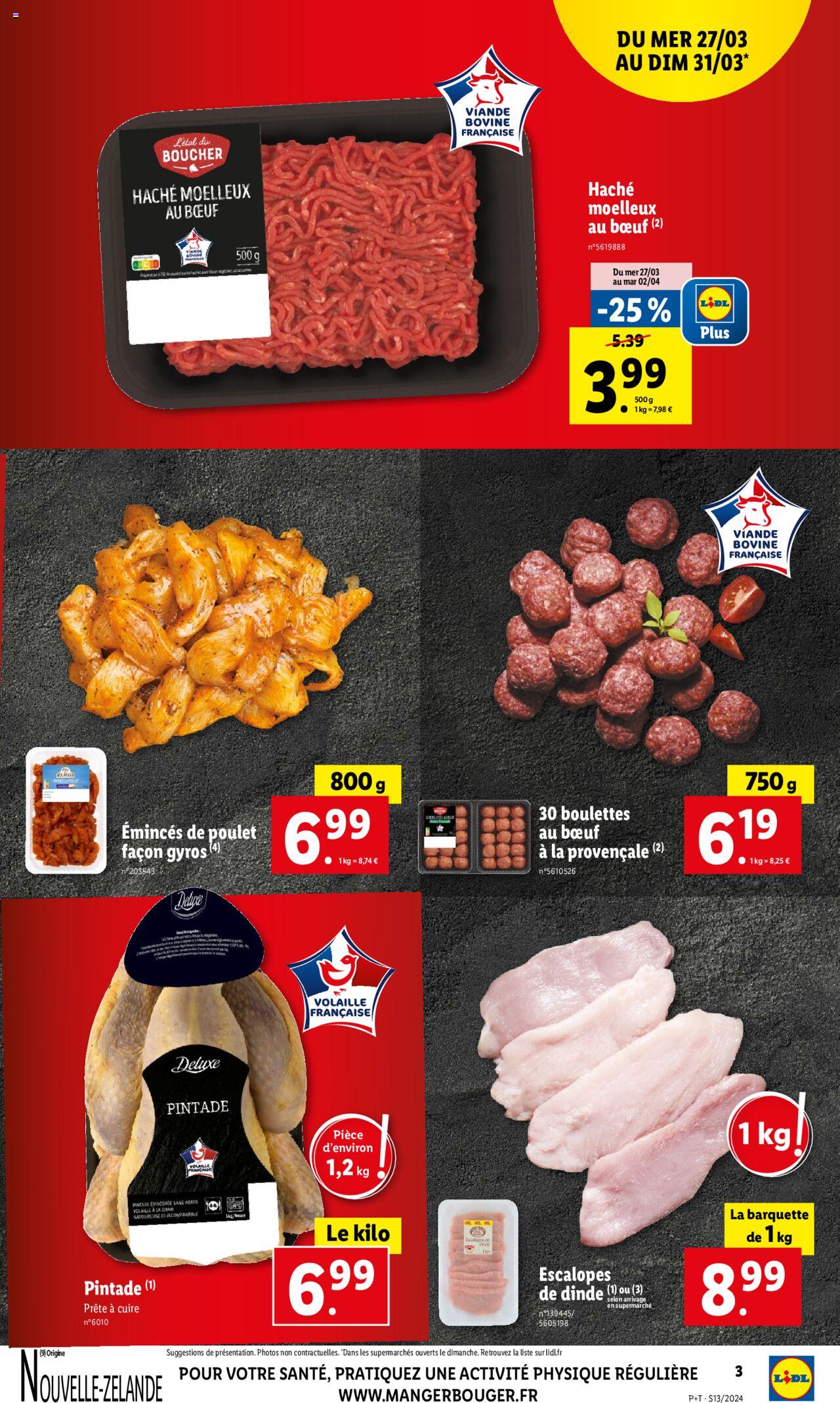 Catalogue Lidl 27 Mar – 2 Avr 2024 Page 3