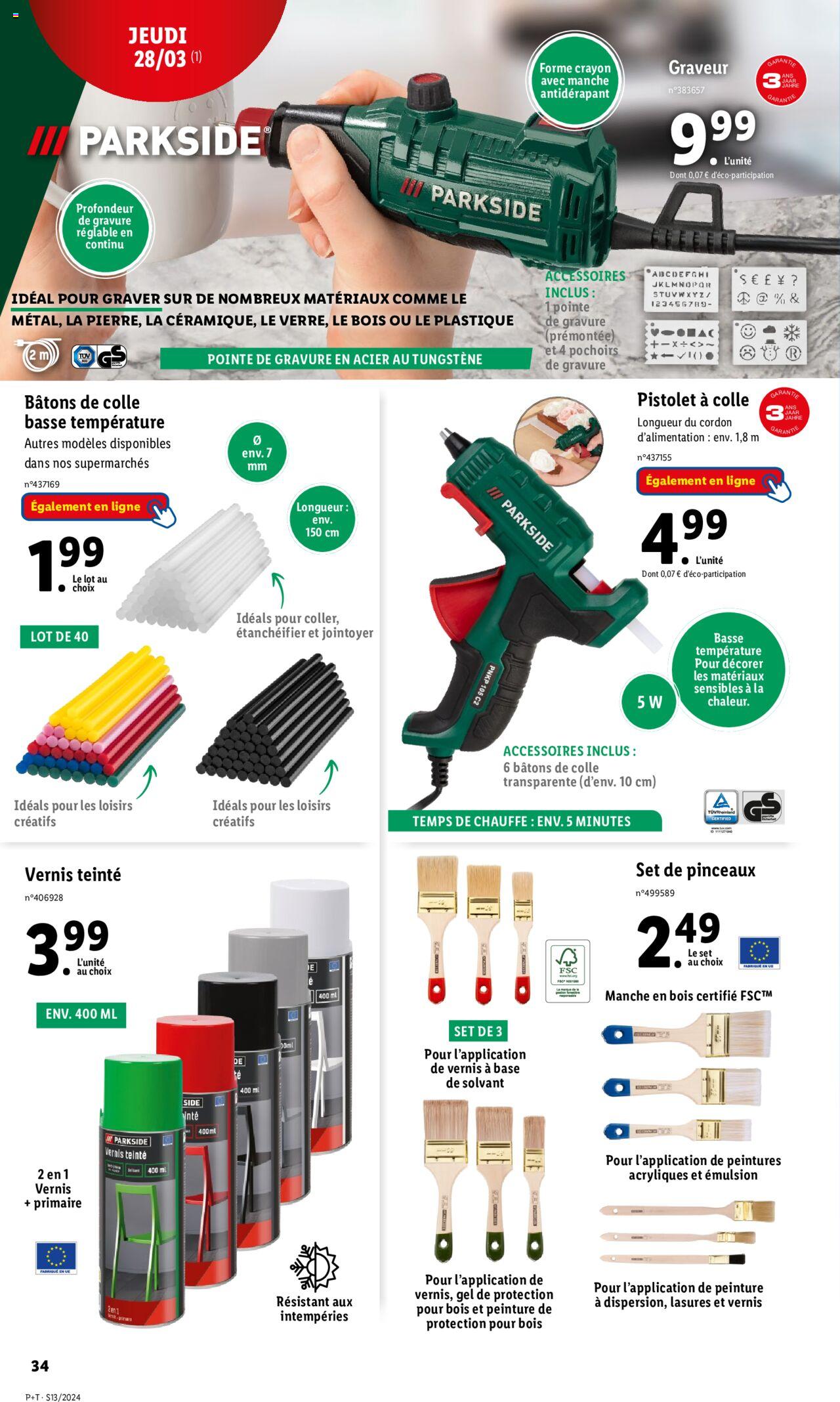 Catalogue Lidl 27 Mar – 2 Avr 2024 Page 34