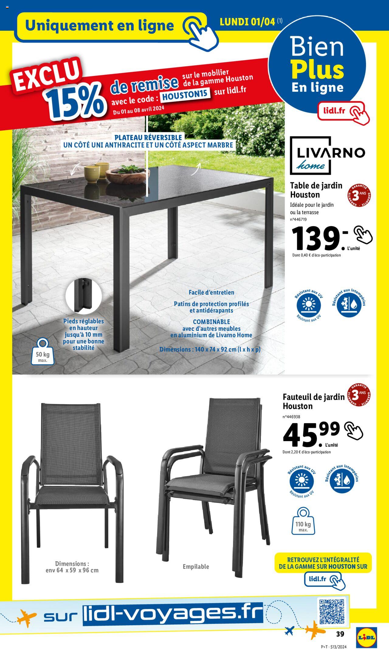 Catalogue Lidl 27 Mar – 2 Avr 2024 Page 39