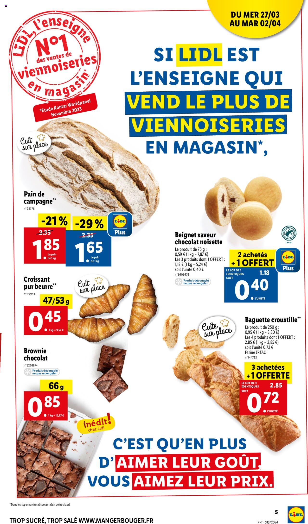 Catalogue Lidl 27 Mar – 2 Avr 2024 Page 5