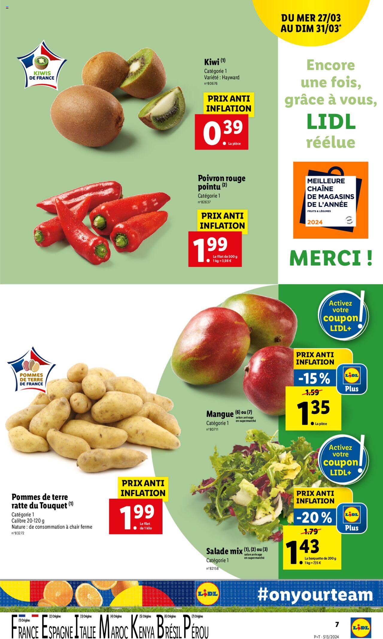 Catalogue Lidl 27 Mar – 2 Avr 2024 Page 7
