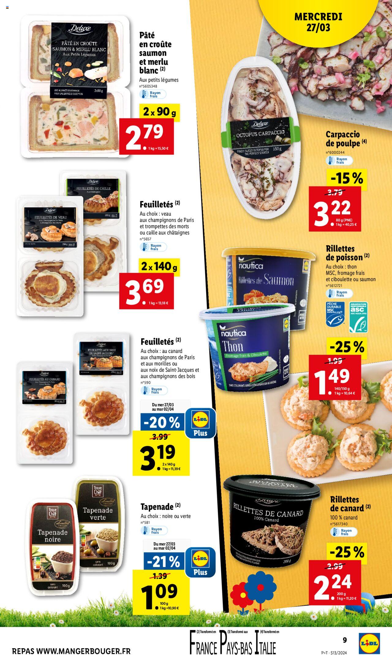 Catalogue Lidl 27 Mar – 2 Avr 2024 Page 9
