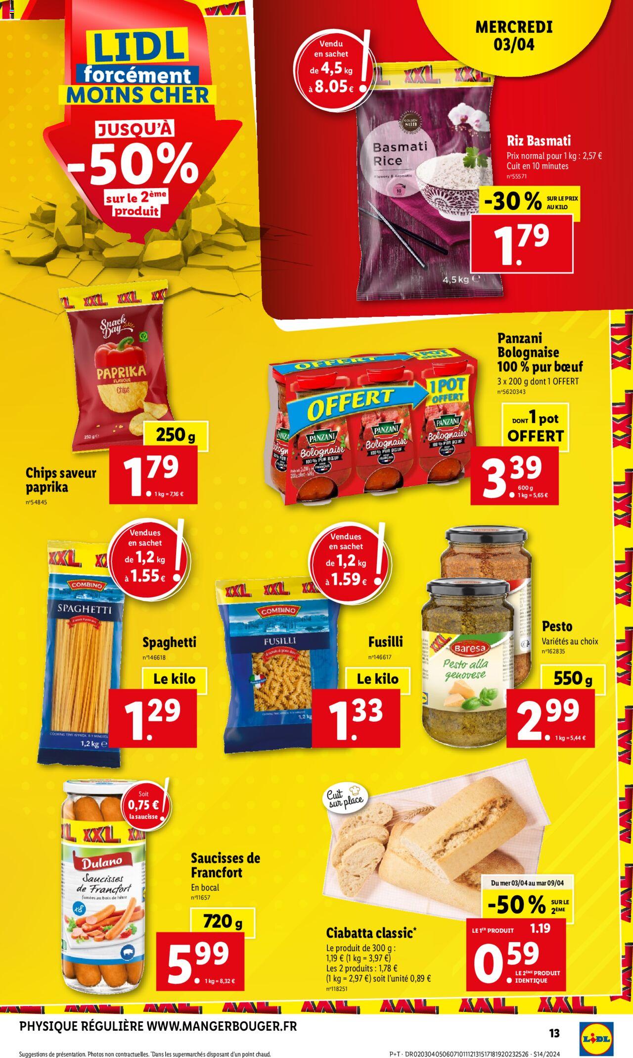 Catalogue Lidl 3 – 9 Avril 2024 Page 13
