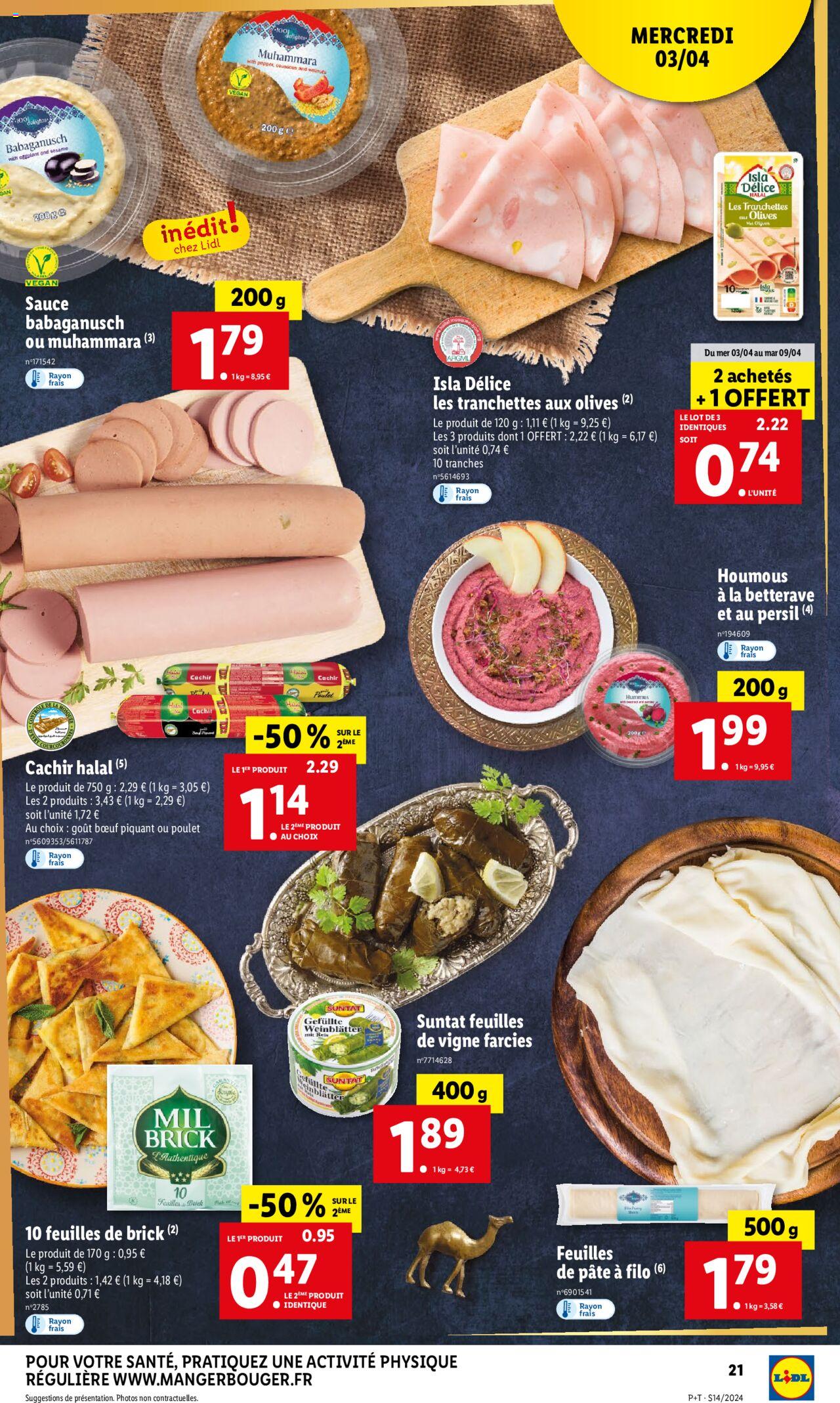 Catalogue Lidl 3 – 9 Avril 2024 Page 21