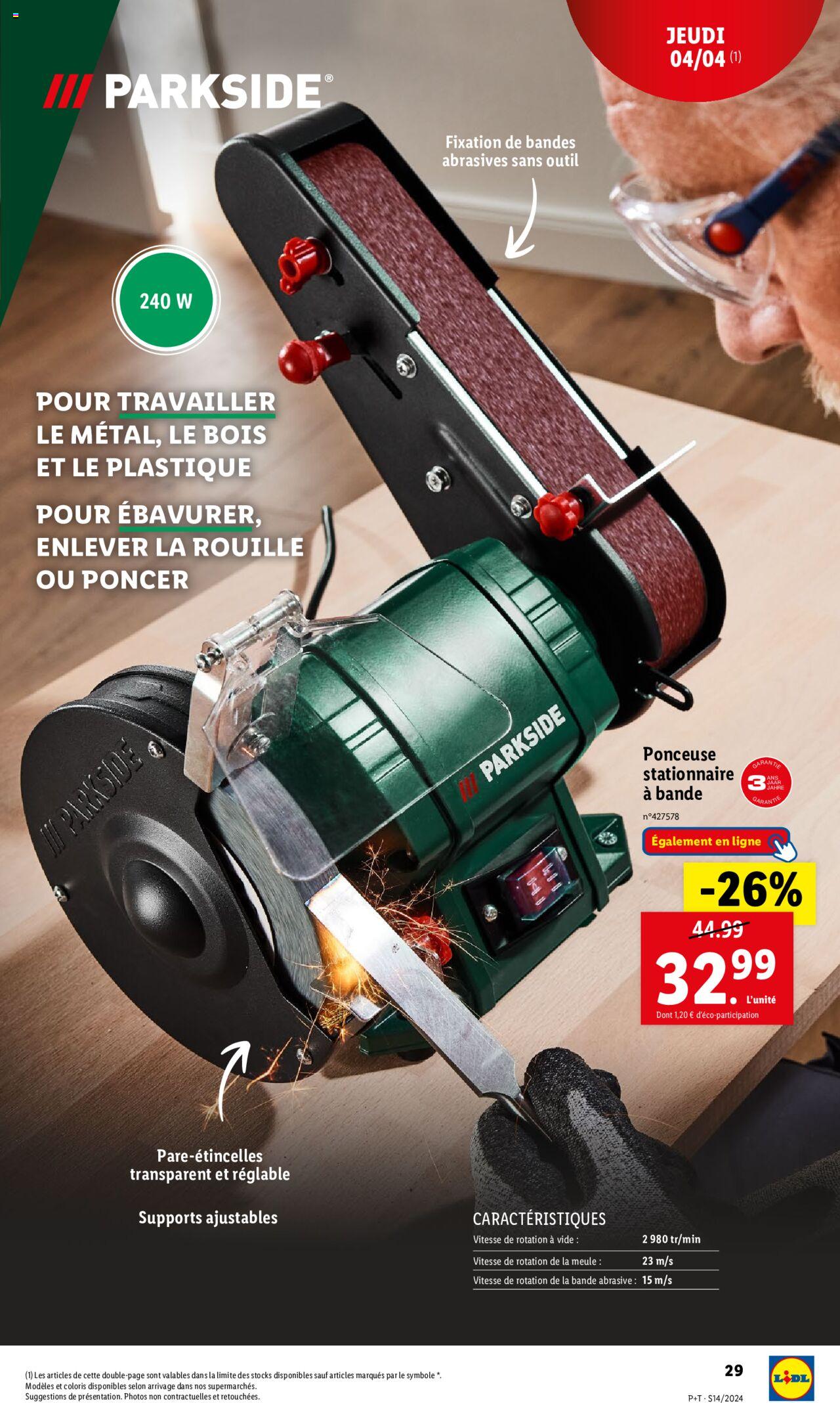 Catalogue Lidl 3 – 9 Avril 2024 Page 29