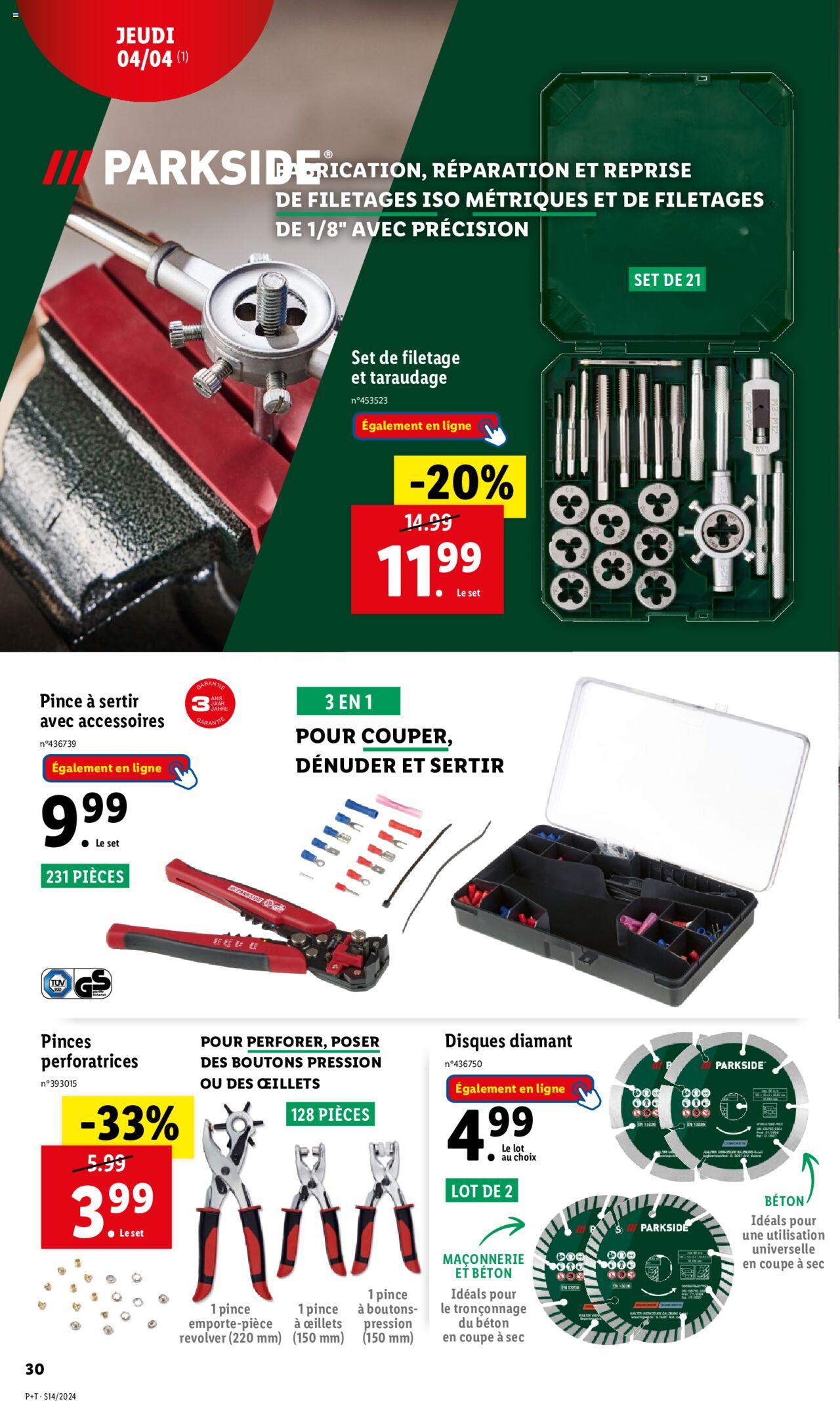 Catalogue Lidl 3 – 9 Avril 2024 Page 30