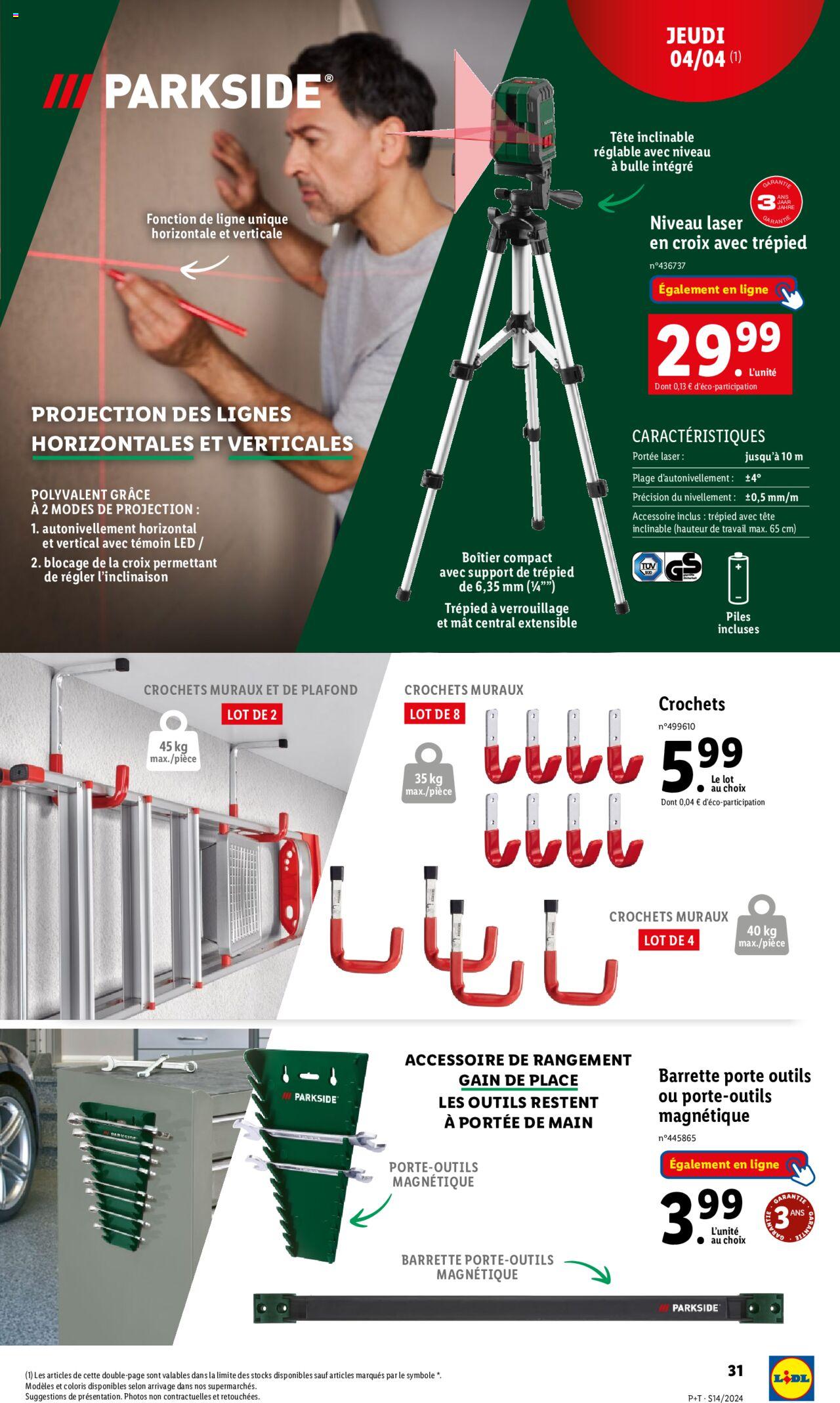 Catalogue Lidl 3 – 9 Avril 2024 Page 31