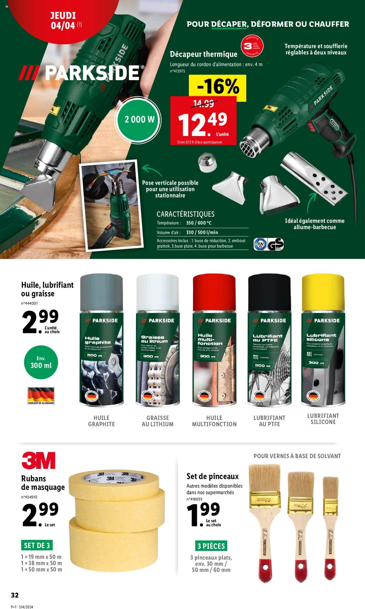 Catalogue Lidl 3 – 9 Avril 2024 Page 32